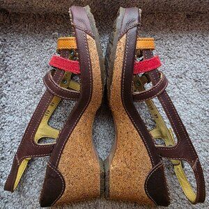 The Art Company cork wedge heel sandals